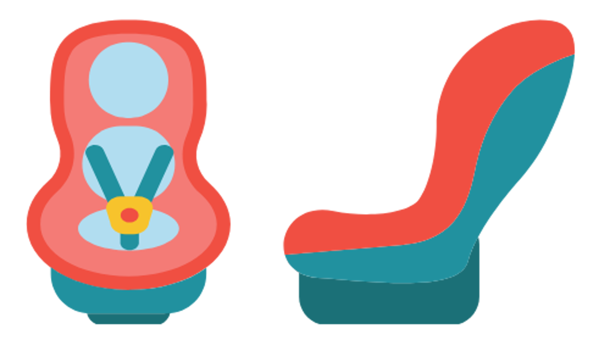 Group 0+ and 1 car seat graphic