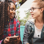 2 teenage girls talking. Girl on left is holding a phone